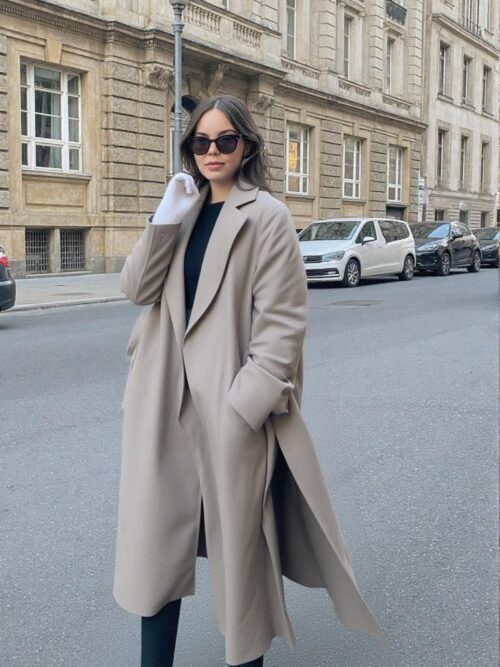 Gri Alt Tonlu Bej Kaban