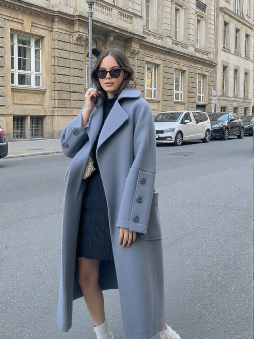 Gri Tonlu Mavi Kaban